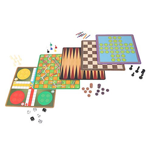 10 In 1 Classic Games Collection Traditional Family Board Games Toyland