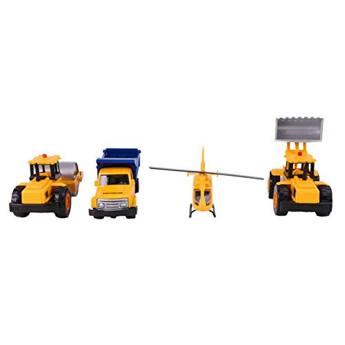 10 Piece Construction Zone Toy Vehicle Playset Boys Toys Includes