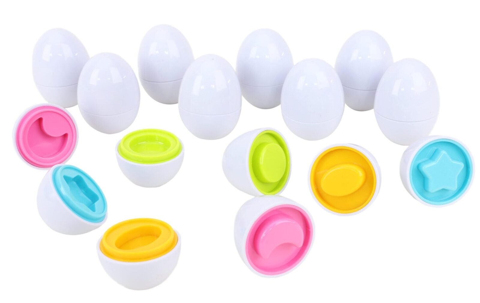 Box of 12 Eggs Shape Sorter Baby Toy Children's Learning