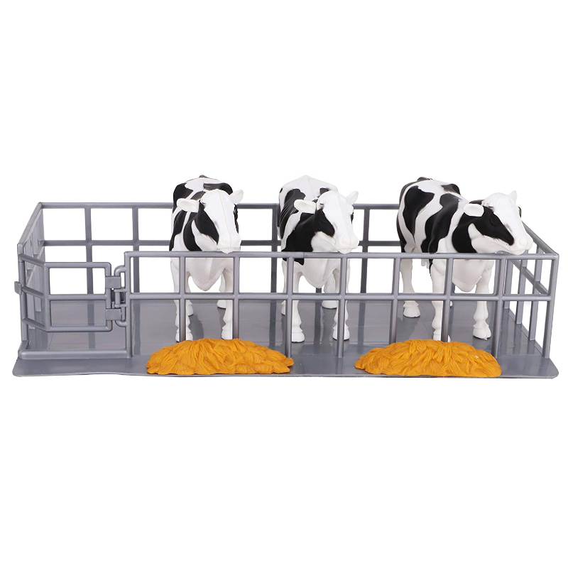 Toyland® Cow Feeding Playset 3 Cows With Feeding Pen Farming Toys Toyland