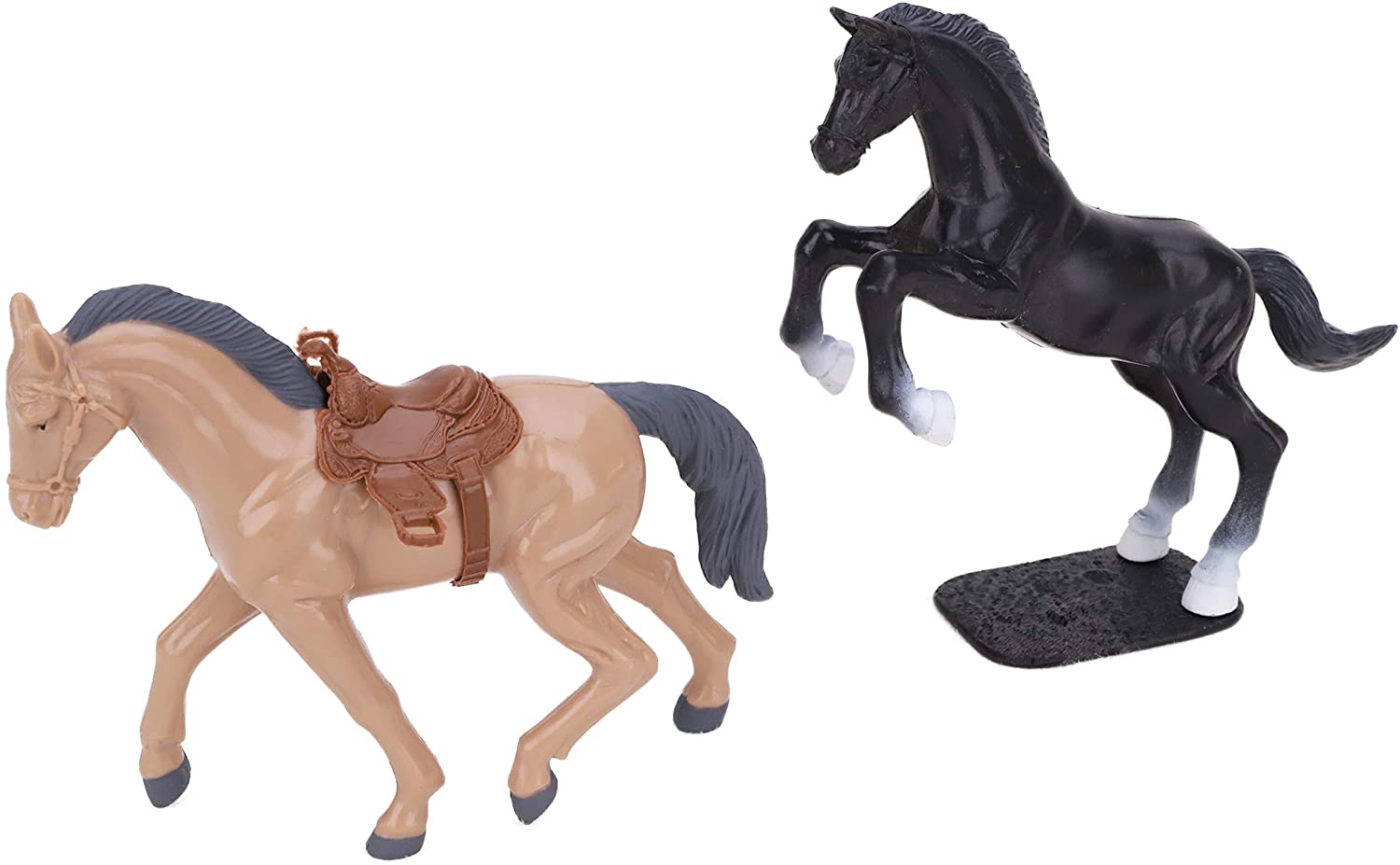 Toyland® Horse Toy Playset 2 Horses 12cm x 10cm, Figure