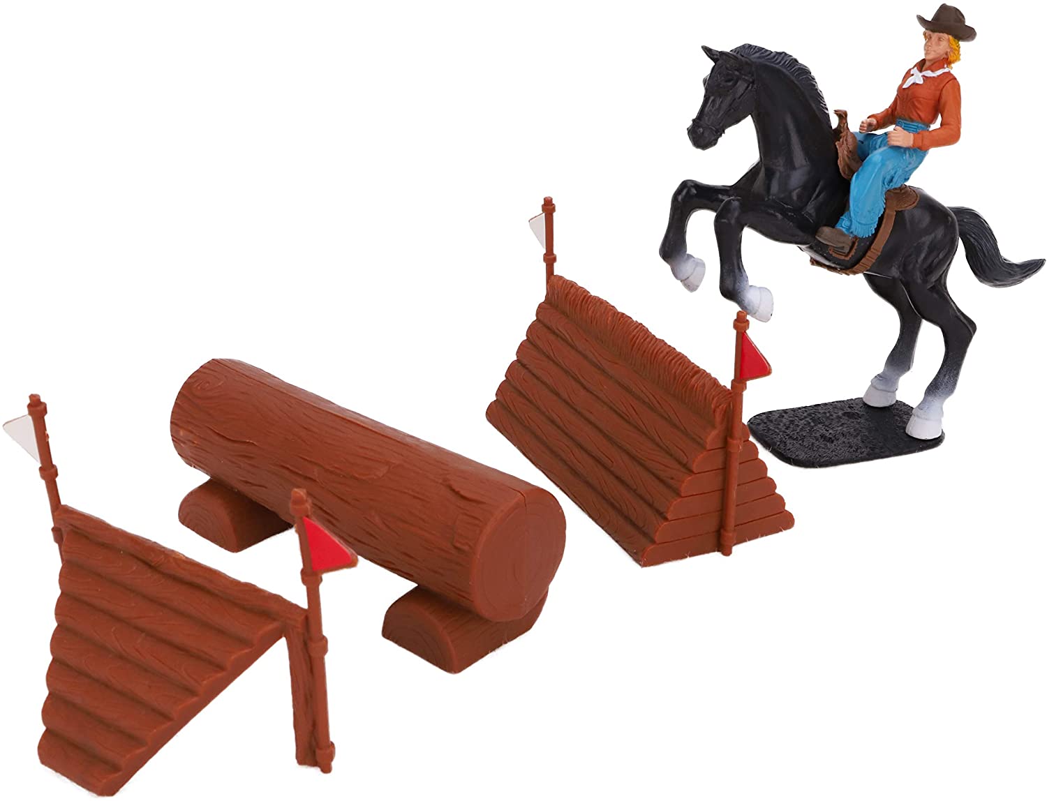 Toyland® Horse Toy Playset 2 Horses 12cm x 10cm, Figure