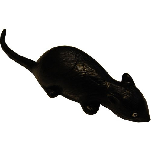15cm Sticky Fake Rat in Black Toyland