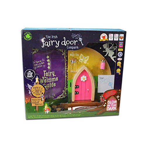 The Irish Fairy Door Company Glow in the Dark Pink Door – Toyland