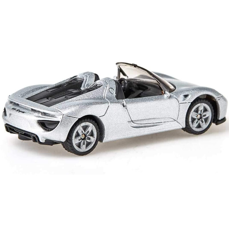 SIKU 1475 - Porsche 918 Spyder Miniature 1:55 - Métal/Plastique Argent Pneus Caoutchouc - Jouet Enfant Collection