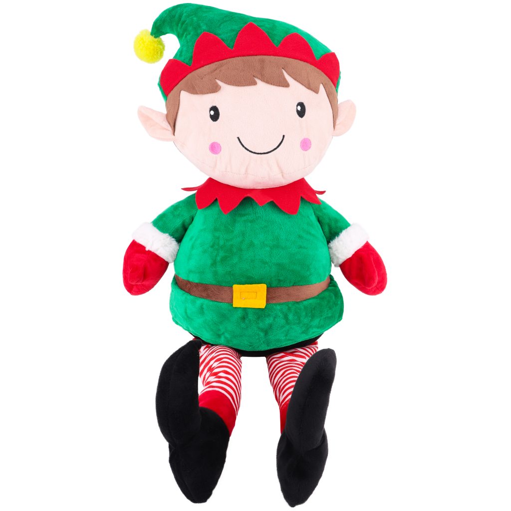 90cm Giant Red & Green Elf Plush Soft Toy Elf Toys & Decorations