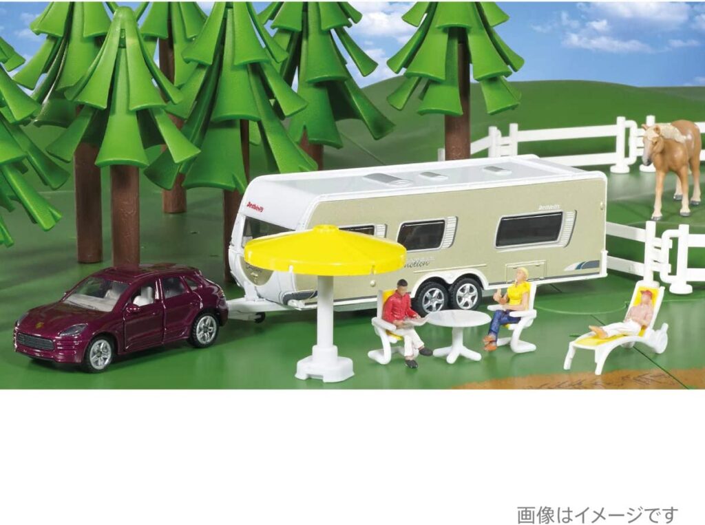 Siku 2542, Car With Caravan, 1:55, Etal/Plastic, Ulticolour, Incl