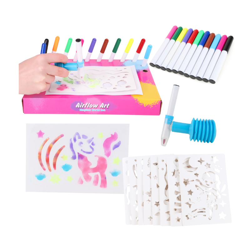 Toyland Airflow Art Magical World Set - Includes 12 Colours, Airflow
