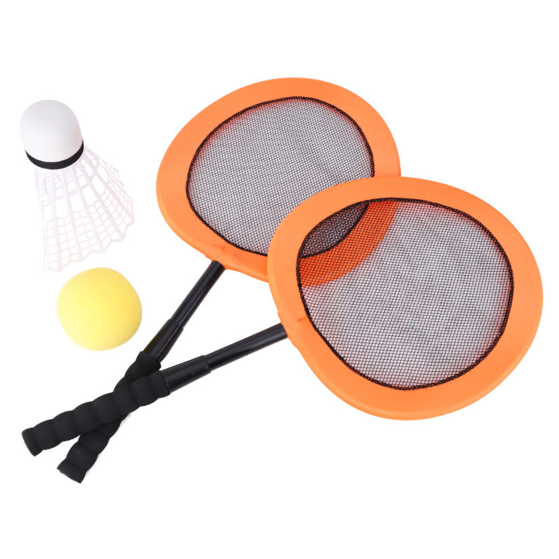 Toyland® Orange Paddle Racquets With Shuttlecock & Soft Ball Toyland