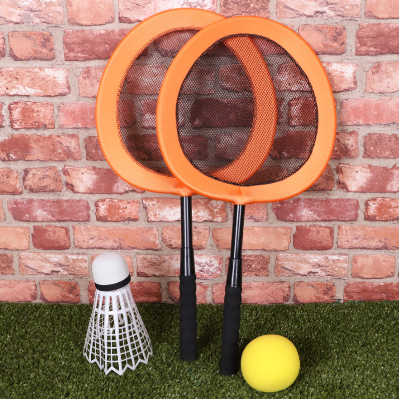 Toyland® Orange Paddle Racquets With Shuttlecock & Soft Ball Toyland