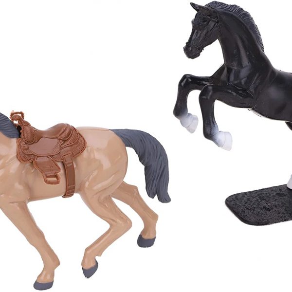 Toyland® Horse Toy Playset 2 Horses 12cm x 10cm, Figure