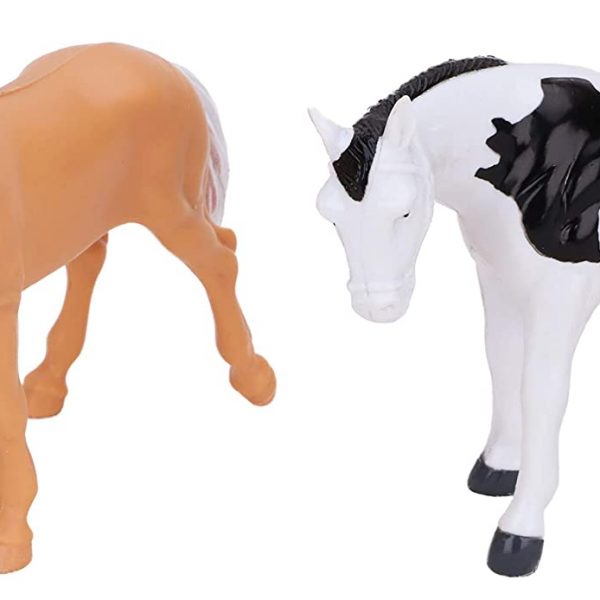 Toyland® Horse Toy Playset 2 Horses 12cm x 10cm, Figure