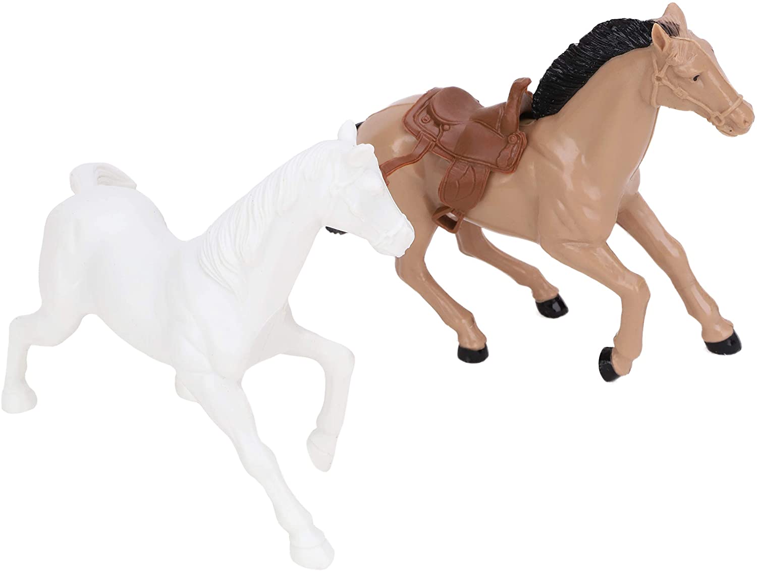 Toyland® Horse Toy Playset 2 Horses 12cm x 10cm, Figure