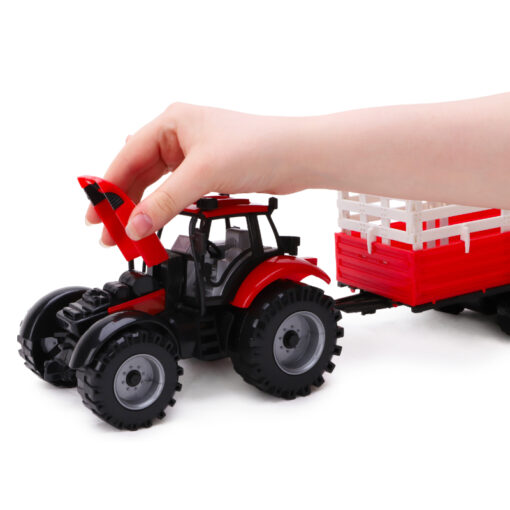 Toyland® Friction Powered Farm Tractor With Trailer In Red – Toyland
