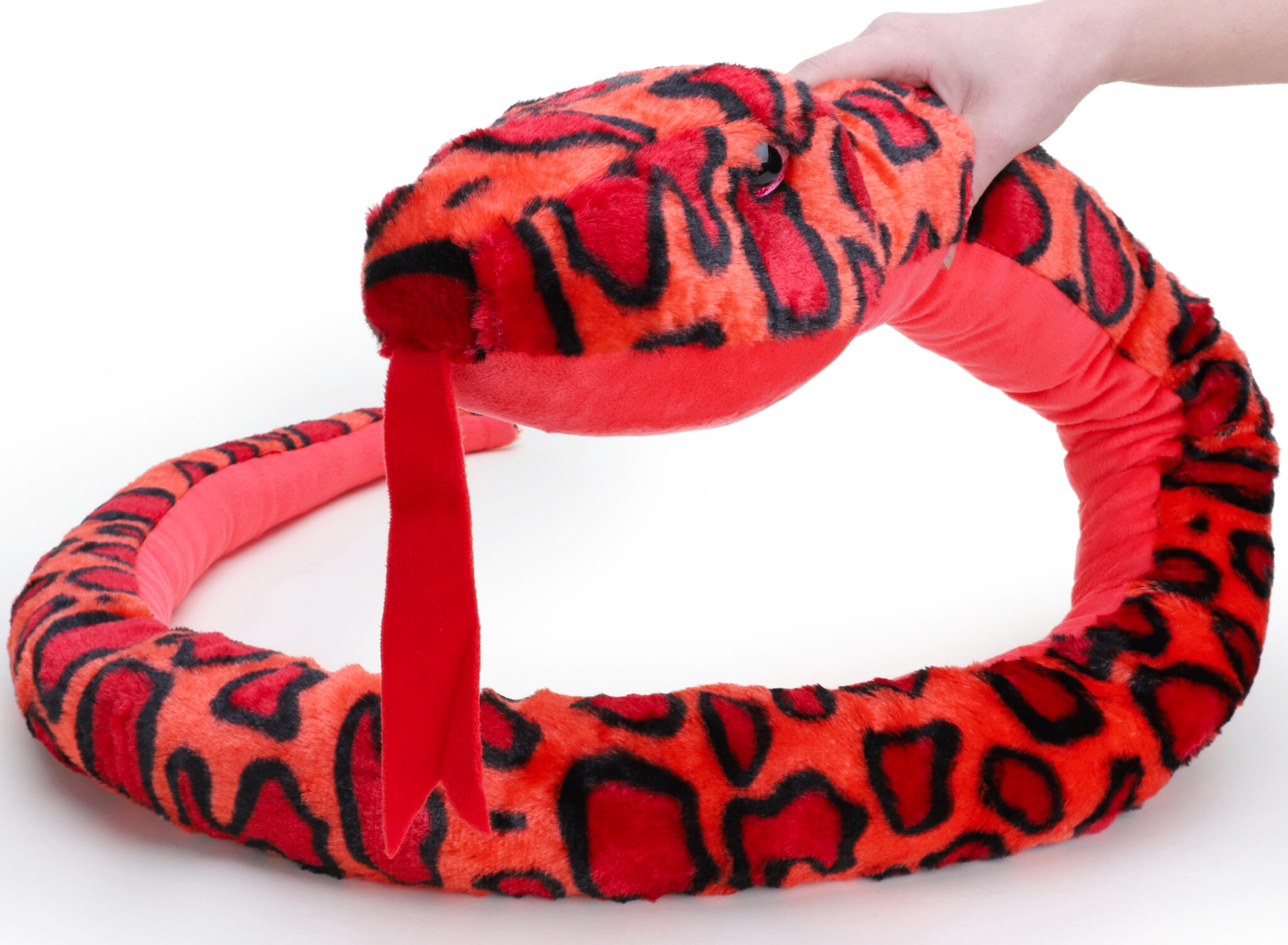 Giant Plush Snake 180cm Childrens Soft Toys (Red) Toyland