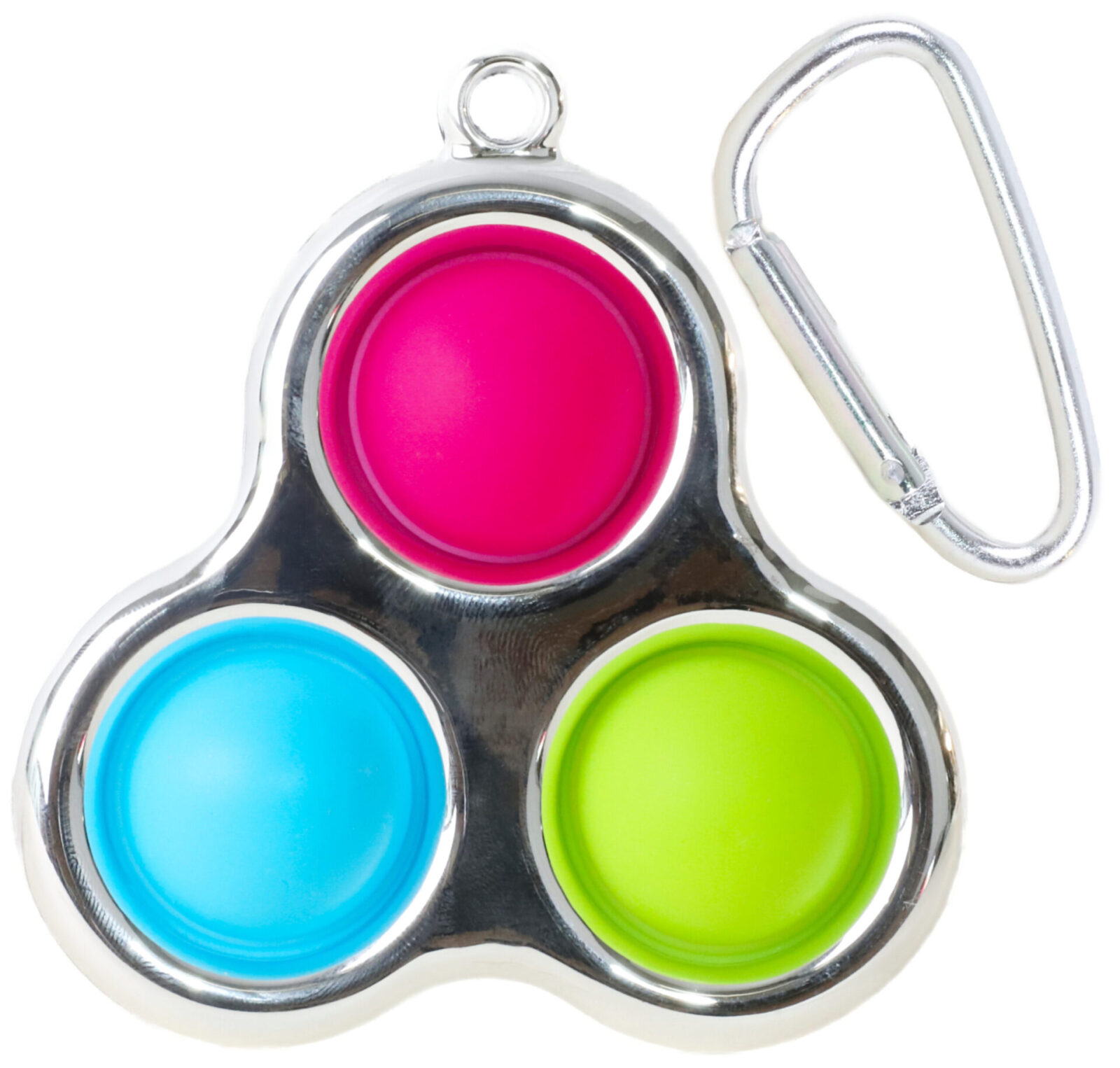 Jouet Sensoriel Pop It - Bubble Fidget Toy - Forme Ronde Rose - Anti-Stress Enfants/Adultes
