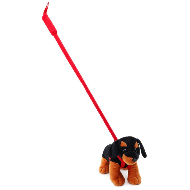 25cm Dog On Lead Children's Soft Plush Toy 4 Dogs To Collect (ROT