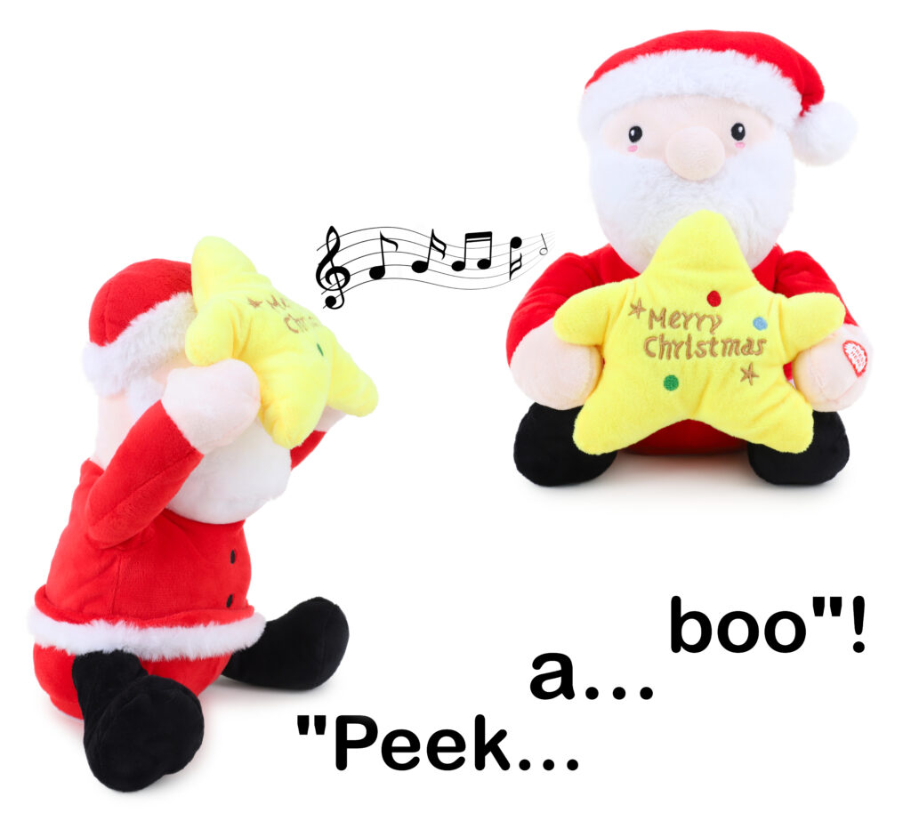 Toyland® Peekaboo Plush Soft Toy Animated Singing Toy With Peekaboo