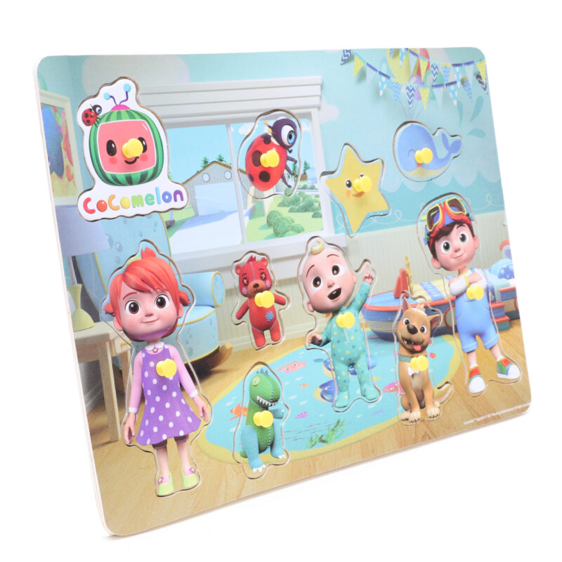 Character Wooden Peg Board Children's Learning Puzzle Toyland