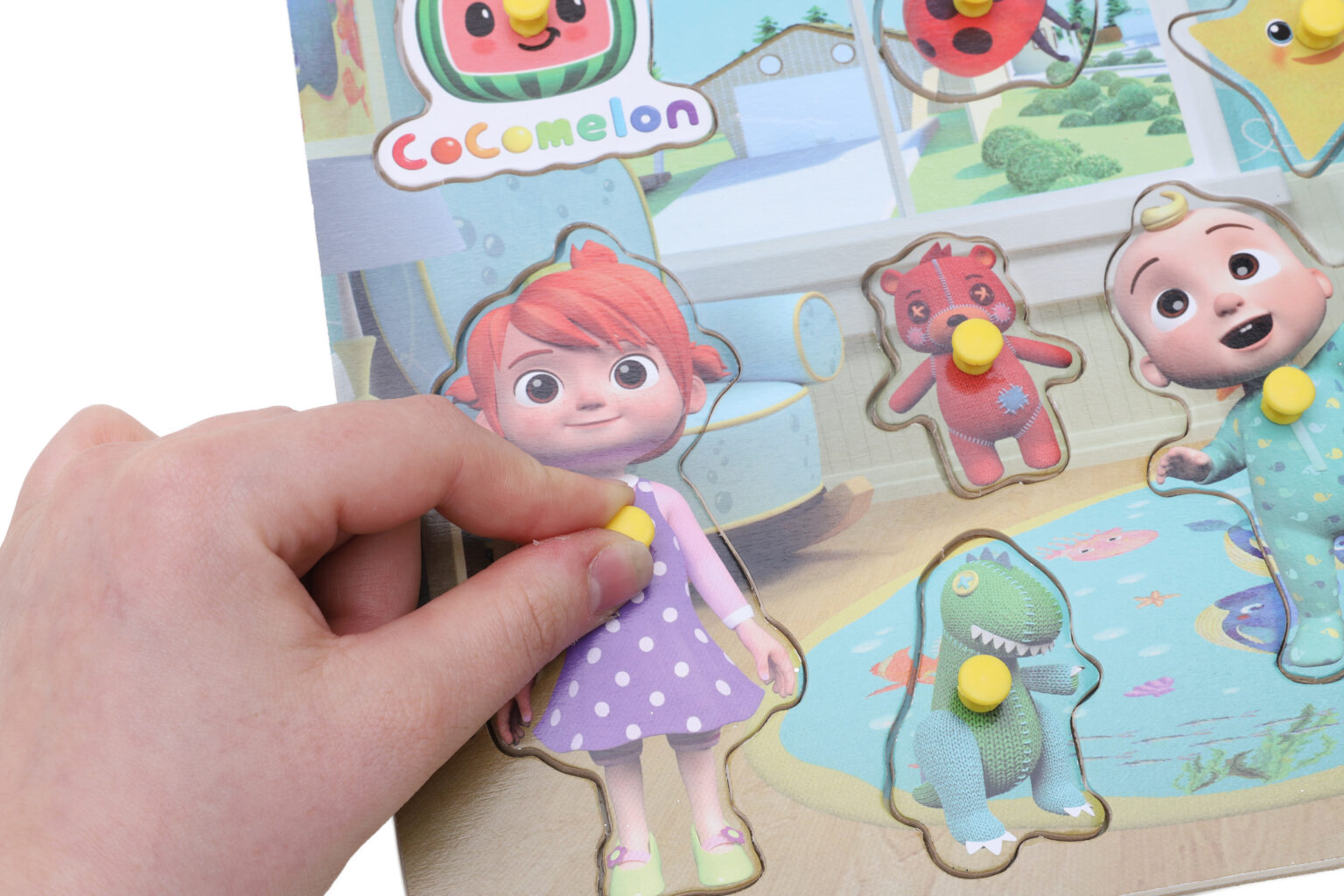 Character Wooden Peg Board Children's Learning Puzzle Toyland