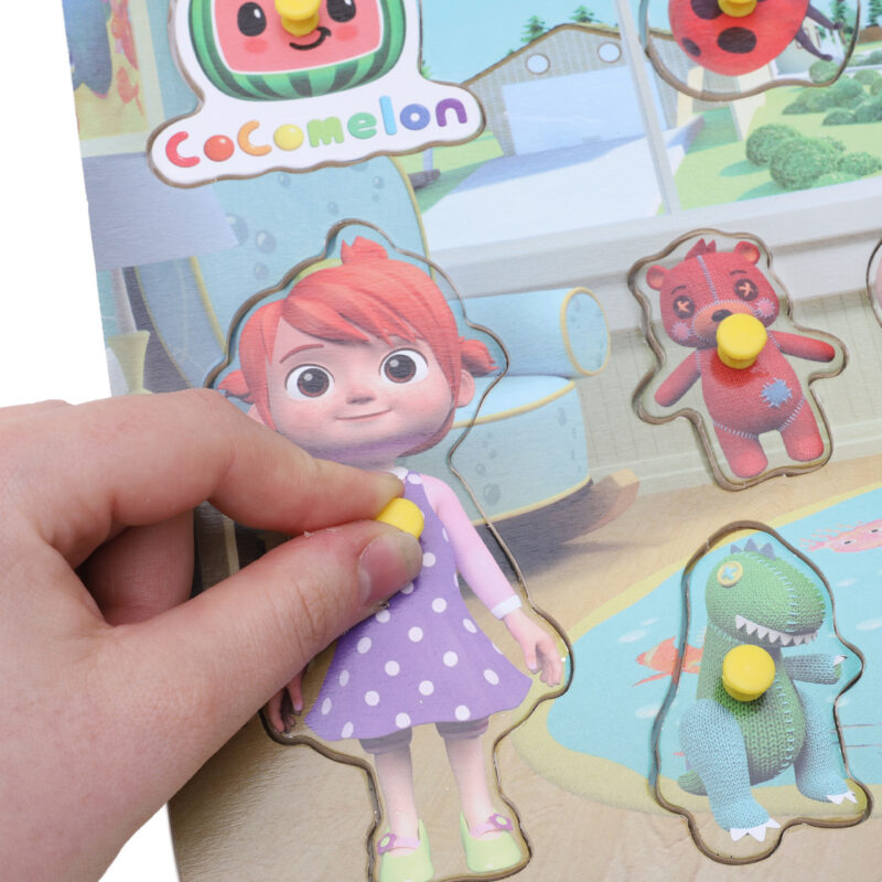 Character Wooden Peg Board Children's Learning Puzzle Toyland