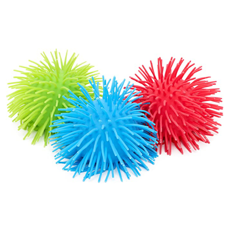 Pack Of 2 10cm Squeezee Goo Novelty Fuzzy Balls 3 Colours Available