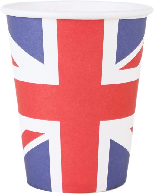 British Jubilee Party Pack Pack of 100 Paper Chains, 12 Cups & 10