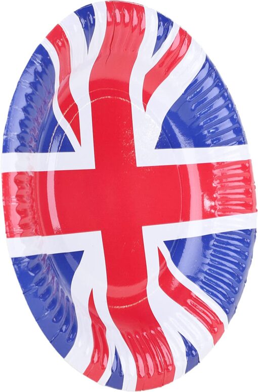 British Jubilee Party Pack Pack of 100 Paper Chains, 12 Cups & 10