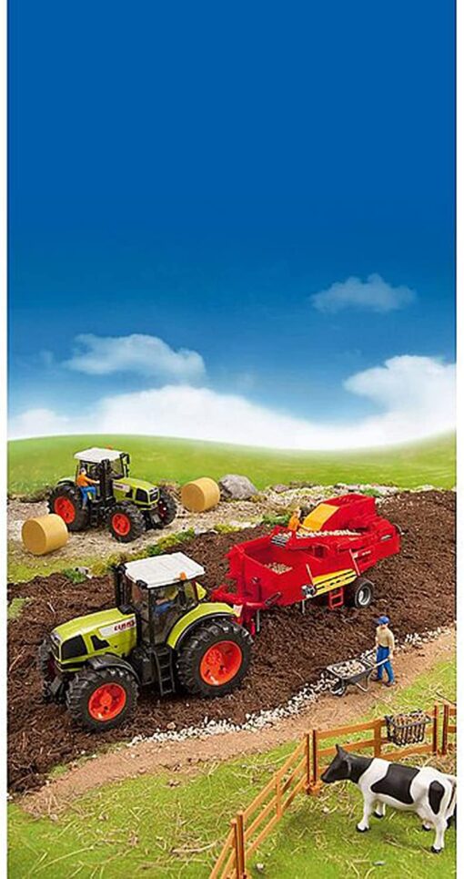 Bruder 02130 - Récolteuse De Pommes De Terre Grimme SE 75-30 Avec 80 Fausses Patates - Jouet Agricole 1:16