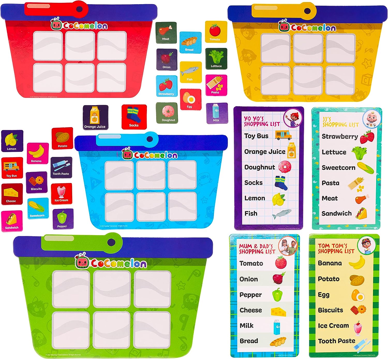 Toyland – Puzzle En Bois Cocomelon Bus Peg Board, 6 Personnages, Apprentissage Formes Et Couleurs, Dès 18 Mois
