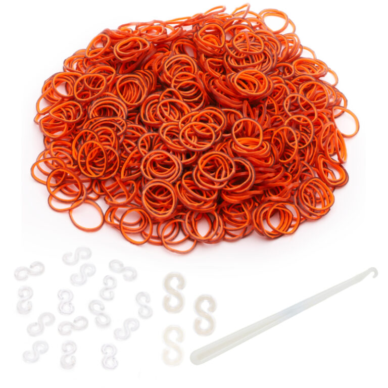 thumbnail image 2 of 300 Clear C Clips For Making Loom Band Bracelets 2 of 14